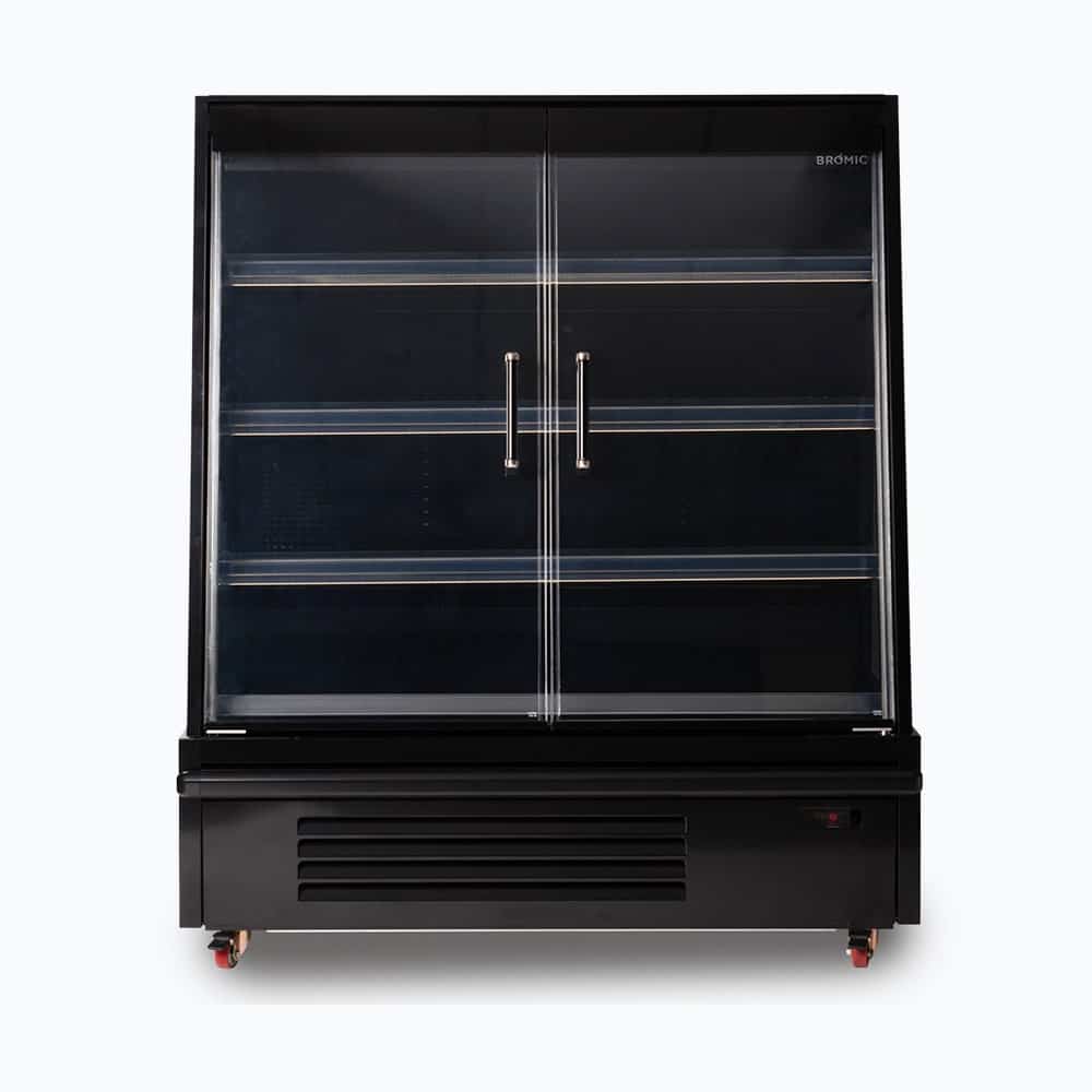 Semi Vertical Display Fridge – 1250mm – 2 Doors – Hinged 70 Ways