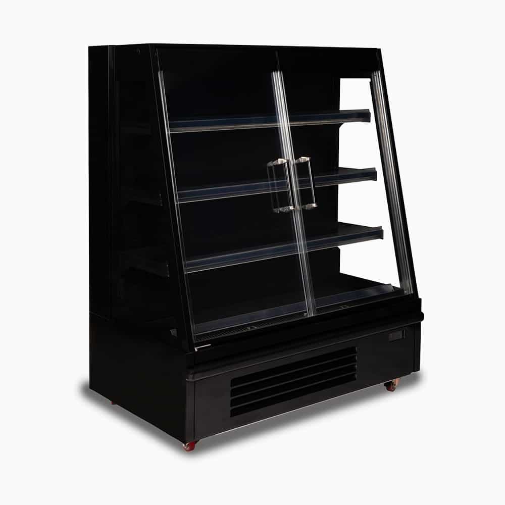 Semi Vertical Display Fridge – 1250mm – 2 Doors – Hinged 70 Ways