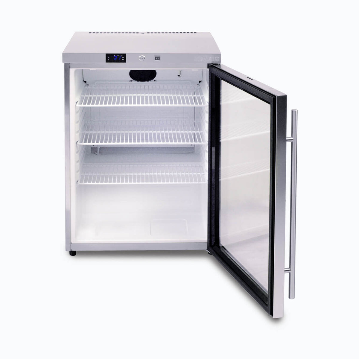 Under Bench Display Fridge – 138L – 1 Door – Glass 70 Ways