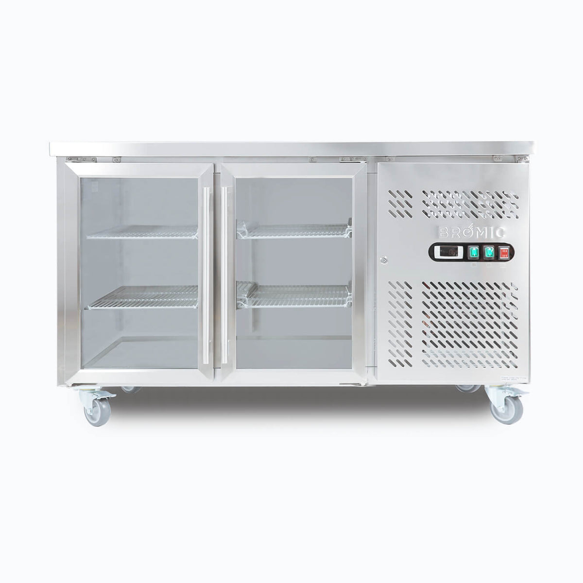 Under Bench Display Fridge – 282L – 2 Doors – Glass 70 Ways