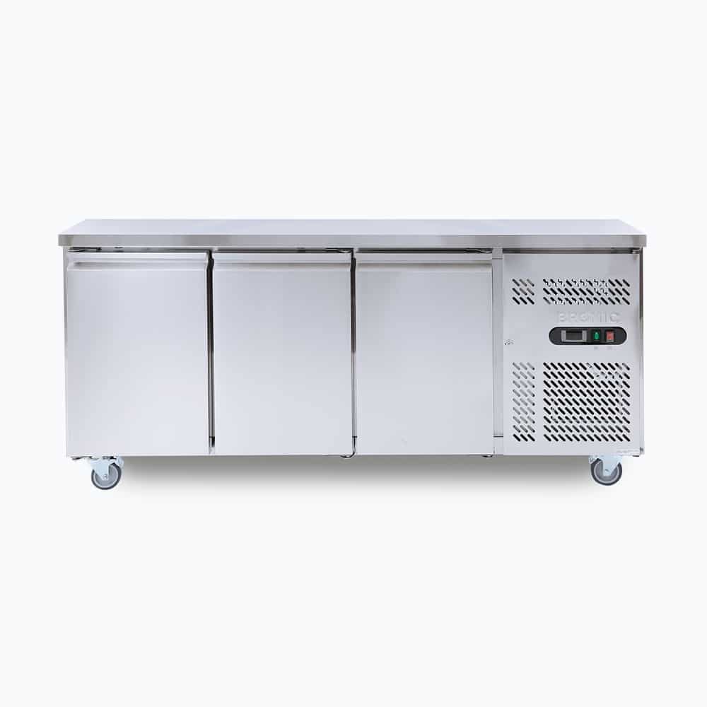 Under Bench Fridge – 417L – 3 Doors – Stainless Steel 70 Ways