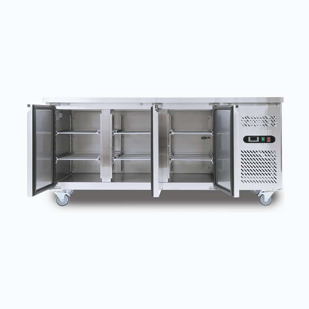 Under Bench Fridge – 417L – 3 Doors – Stainless Steel 70 Ways
