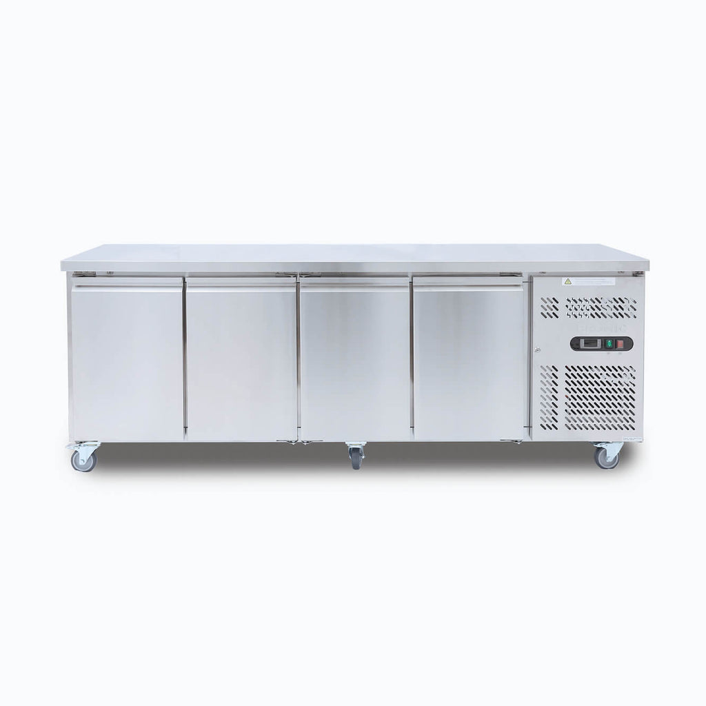Under Bench Fridge – 553L – 4 Doors – Stainless Steel 70 Ways