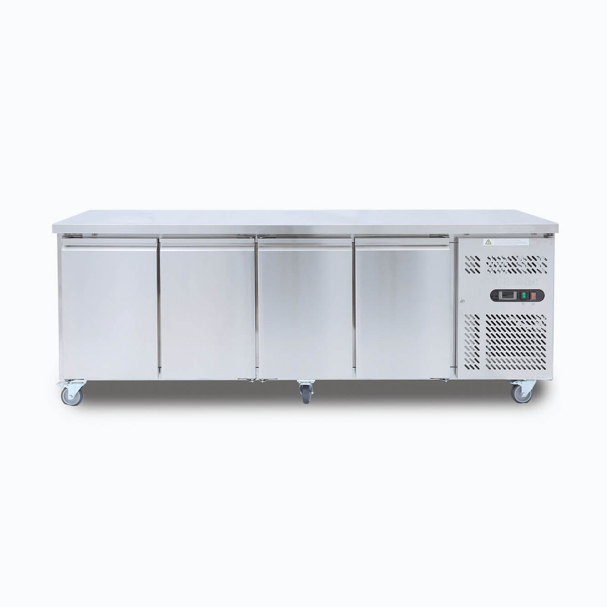 Under Bench Fridge – 553L – 4 Doors – Stainless Steel 70 Ways