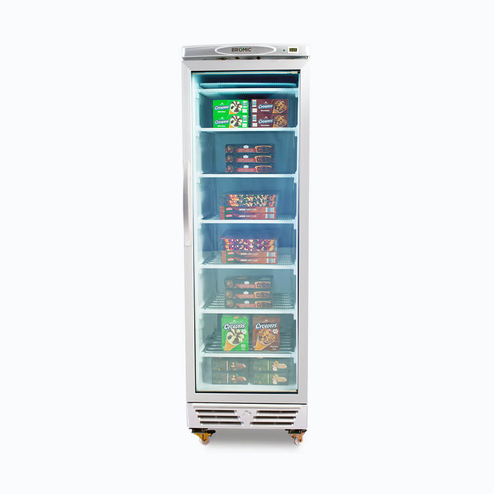 Upright Display Freezer - 300L - 1 Door - Flat Glass (UF0374S-NR ) 70 Ways