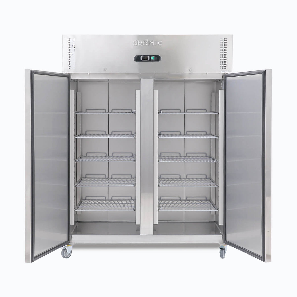 Upright Freezer – 1300L – 2 Doors – Stainless Steel - Temp. Range: -18°C to -22°C 70 Ways
