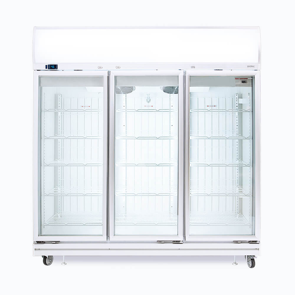 Upright Display Freezer – 1507L – 3 Doors – Flat Glass – Lightbox 70 Ways