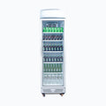 Upright Display Fridge – 372L – 1 Door – Flat Glass – Lightbox 70 Ways
