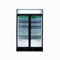 Upright Display Fridge – 885L – 2 Doors – Flat Glass – Black 70 Ways