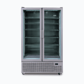 Upright Display Fridge – 1126L – 2 Door – Flat Glass – Silver 70 Ways