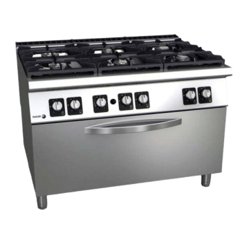 6 Commercial Burner with Oven (Gas & Electric) 70 Ways