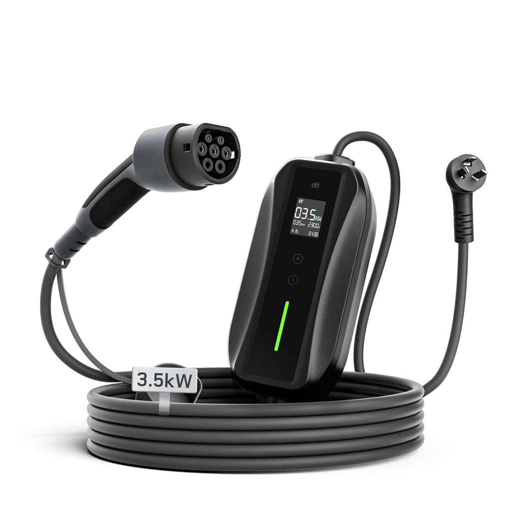 Mini Portable Type 2 EV Charger | 15 Amp Plug | 10 Metre
