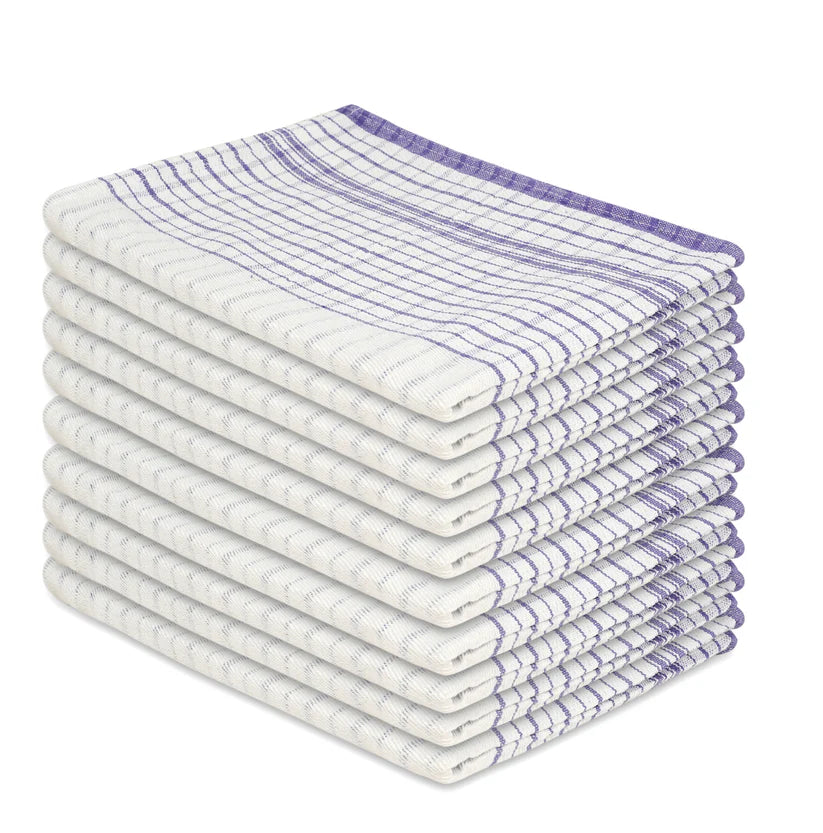 Blue Tea Towels JUMBO Size 50x70cm Commercial Grade Heavy Duty 100% Cotton 70 Ways