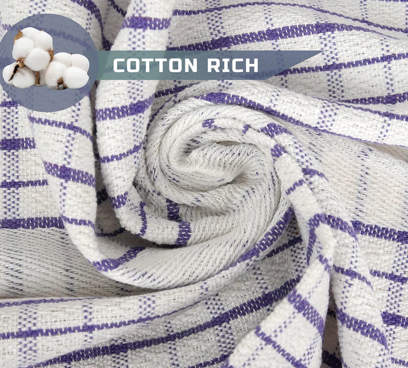 Luxury Jumbo Tea Towels | Commercial Grade 100% Cotton, Heavy Duty for Kitchen, 50x70cm 70 Ways