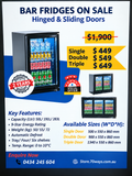 Bar Fridges on Sale: Single/ Double/ Triple Door