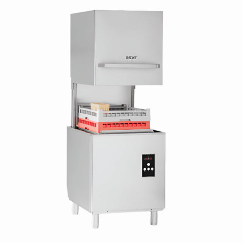 Asber Tech Line Pass-through Hood Type Dishwasher - GE-H500DD 70 Ways
