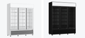 Thermaster Three Glass Door Colourbond Commercial Display Chiller/ Fridge – Model LG-1203P 70 Ways