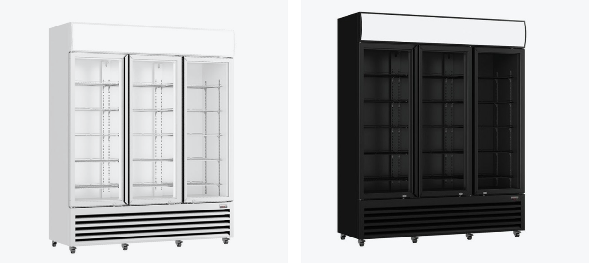 Thermaster Three Glass Door Colourbond Commercial Display Chiller/ Fridge – Model LG-1203P 70 Ways