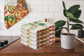 Luxury Fruits Kitchen Tea Towels 50x70cm – 100% Cotton & Linen, Vibrant Printed Dish Cloths 70 Ways