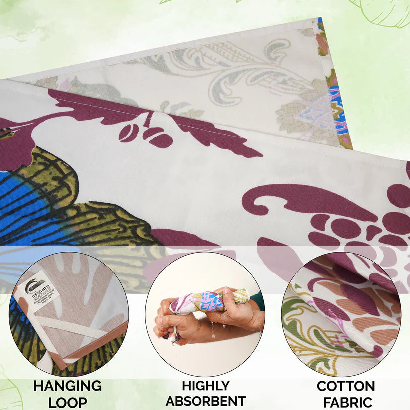 Butterfly Kitchen Towels 50x70cm – 100% Cotton, Stylish Printed Designs, Pre-Shrunk & Machine Washable 70 Ways