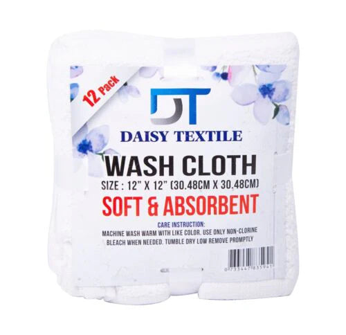 WHITE TOWELS 100% COTTON MULTIPURPOSE CLEANING FOR COMMERCIAL 33X 33CM 70 Ways