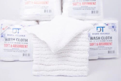 WHITE TOWELS 100% COTTON MULTIPURPOSE CLEANING FOR COMMERCIAL 33X 33CM 70 Ways