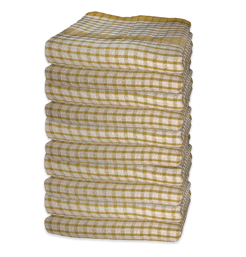 Jumbo Tea Towels 60x90cm – Durable Checked Cotton Kitchen Cloths Set 70 Ways